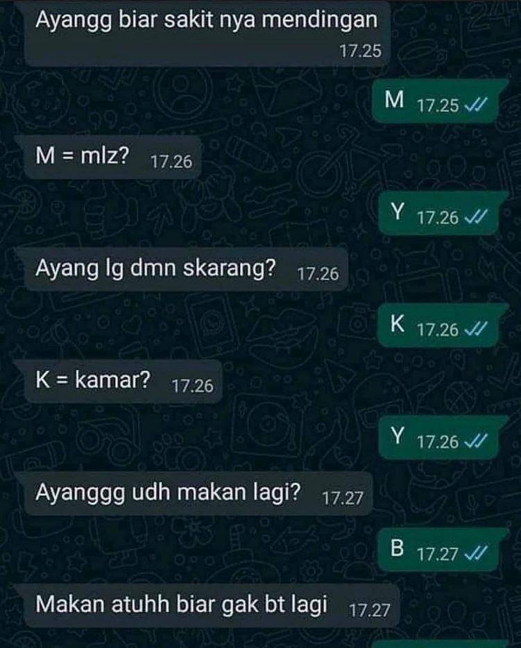 chat dikerjain pacar (instagram.com/_shitpost.exe)