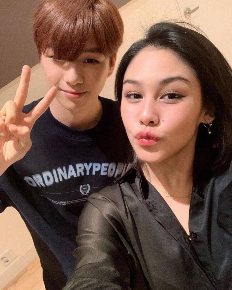 Vanesha Prescilla dan Kang Daniel (instagram.com/vaneshaass)