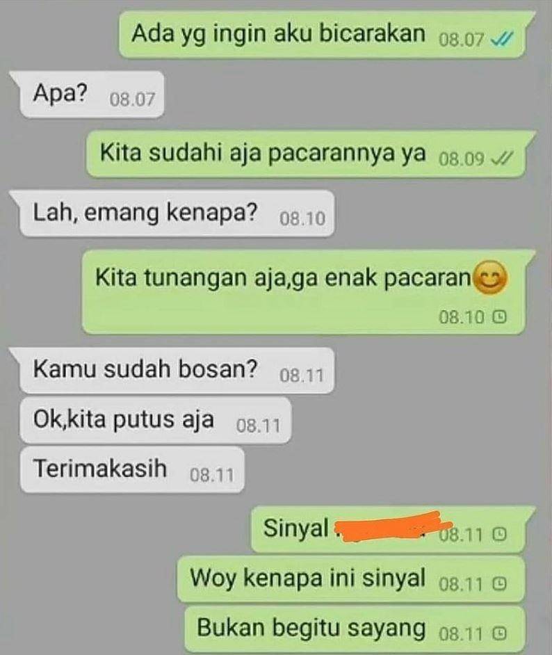 chat dikerjain pacar (instagram.com/duhreceh)