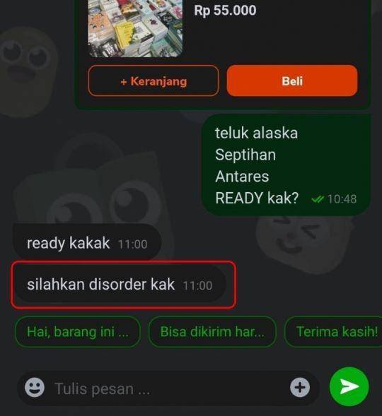 chat typo penjual dan pembeli (instagram.com/newdramaolshop)