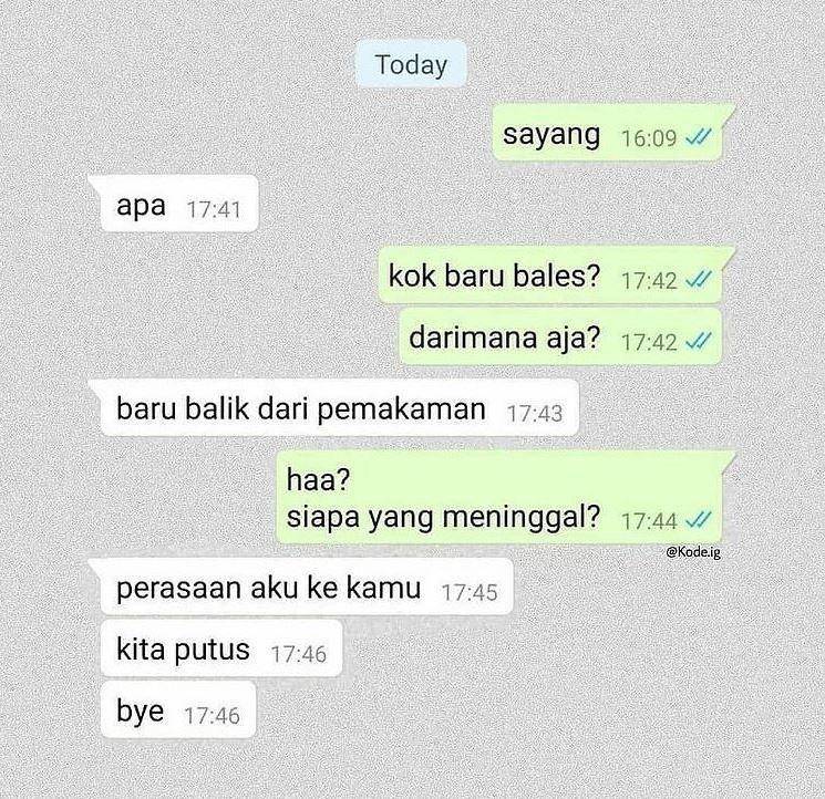 chat dikerjain pacar (instagram.com/kode.ig)