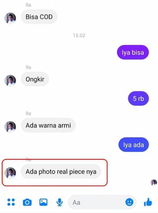 chat typo penjual dan pembeli (twitter.com/txtdarionlshop)