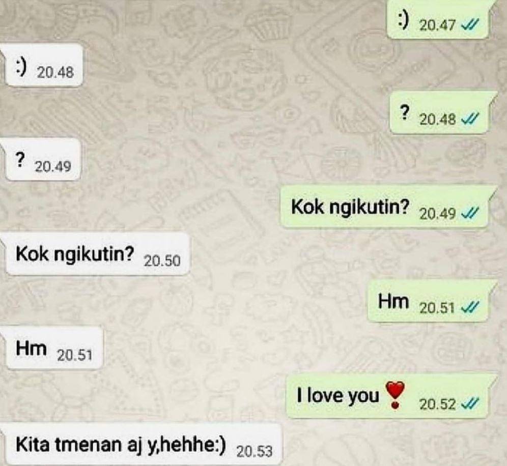 chat dikerjain pacar (instagram.com/wkwkland_real)