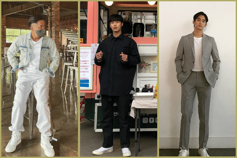 12 Ide Padu Padan Sneakers Putih ala Aktor Korea, Auto Modis!