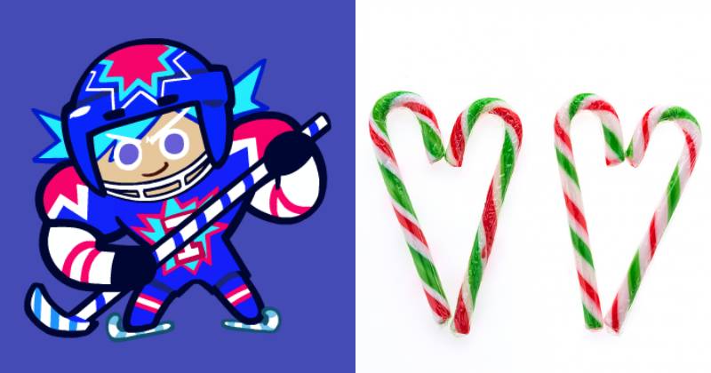 ilustrasi Ice Candy Cookie (cookierun.fandom.com) | ilustrasi permen tongkat (freepik.com/mrsiraphol)