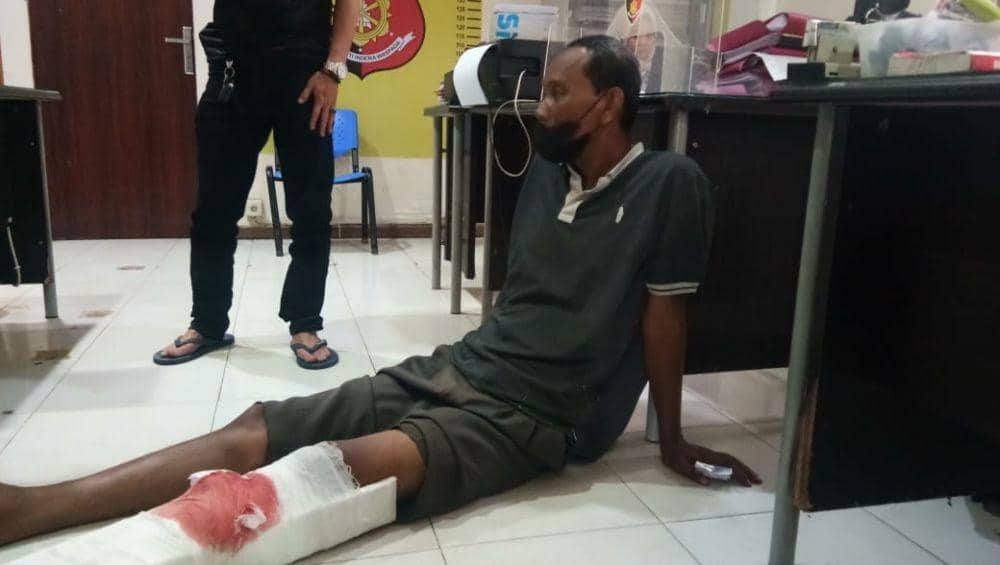 Pelaku Rudiharto saat diamankan tim Jatanras Polda Sumsel (IDN Times/istimewa)