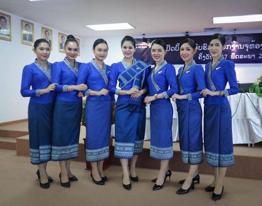 potret seragam pramugari Lao Airlines (instagram.com/laoairlines)