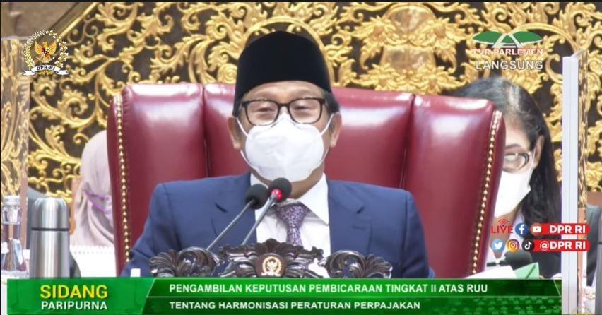 Sah! DPR Setujui RUU HPP Jadi Undang-Undang