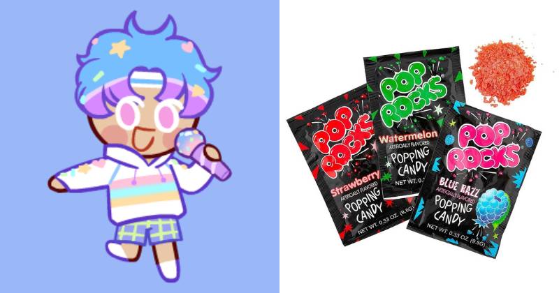 ilustrasi Popping Candy Cookie (cookierun.fandom.com) | ilustrasi popping candy (instagram.com/djsnappers)
