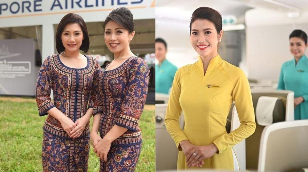 10 Potret Stylish Seragam Pramugari Maskapai Nasional di Asia Tenggara