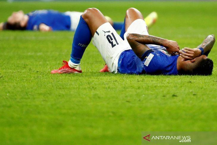 Italia vs Spanyol di UEFA Nations League. (ANTARA FOTO/Reuters-Marco Bertorello)