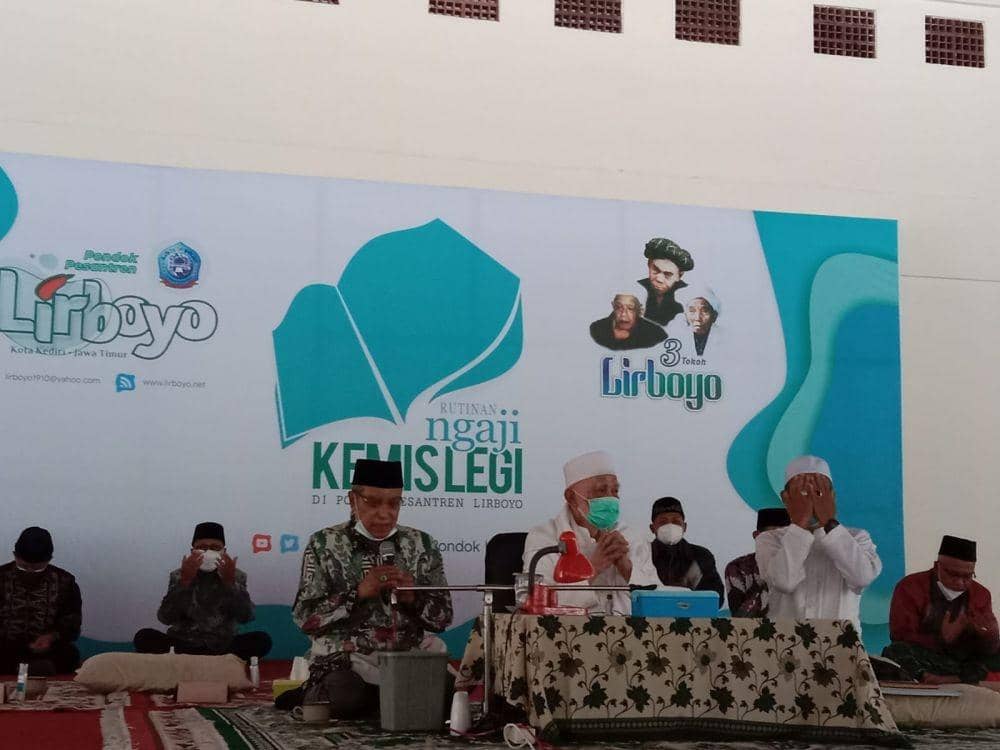 Ketua PBNU, Said Aqil Sirodj saat berkunjung ke Ponpes Lirboyo Kediri. IDN Times/ istimewa