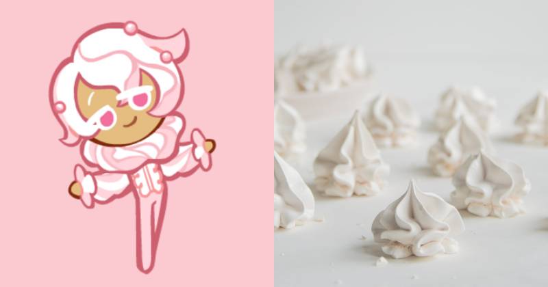 ilustrasi Whipped Cream Cookie (cookierun.fandom.com) | ilustrasi krim kocok (unsplash.com/Daniela Chavez)