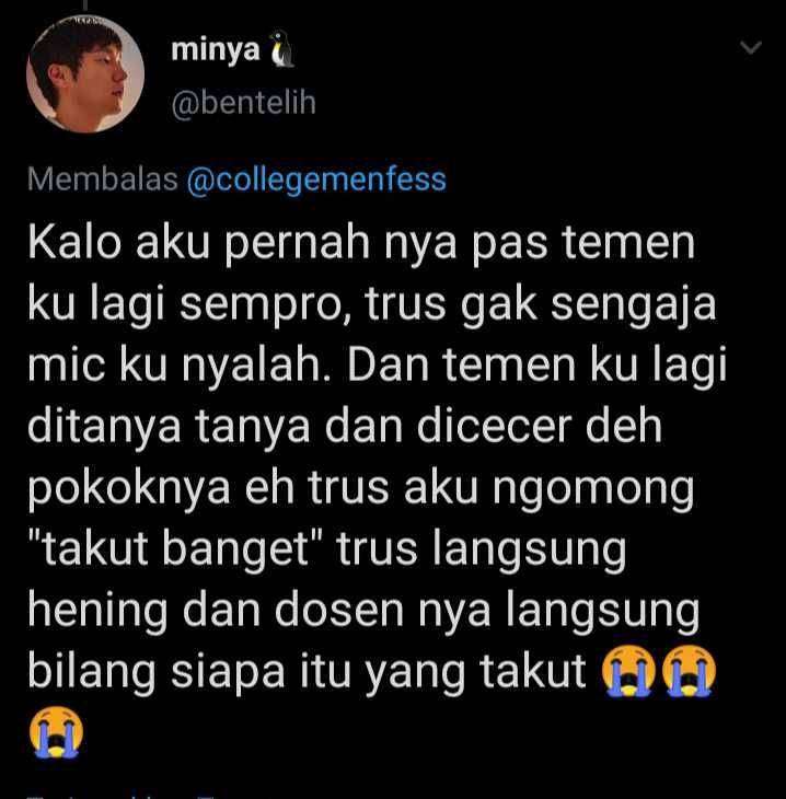 lupa mematikan mic (twitter.com/bentelih)