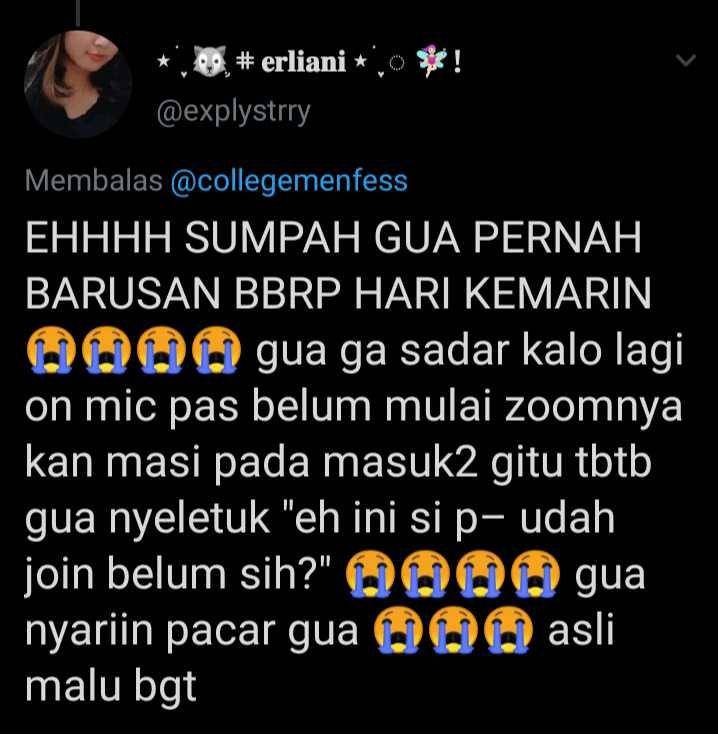 lupa mematikan mic (twitter.com/explystrry)
