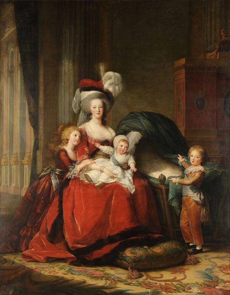 Lukisan "Marie Antoinette and Her Children" karya Élisabeth Vigée Le Brun. (wikimedia.org)
