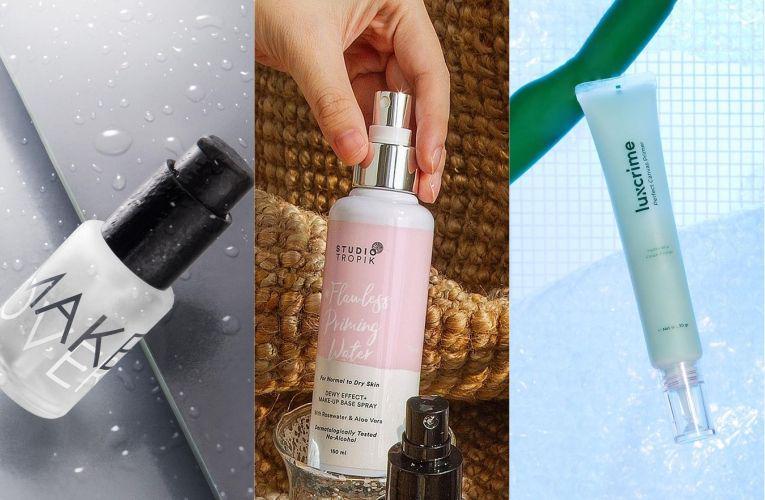 Make Over Hydration Serum (instagram.com/makeoverid) | Studio Tropik Flawless Priming Water (instagram.com/studiotropik) | Luxcrime Perfect Canvas Hydro Blur Finish Primer (instagram.com/luxcrime_id)