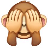 emoji monyet menutup mata(emojipedia.org)