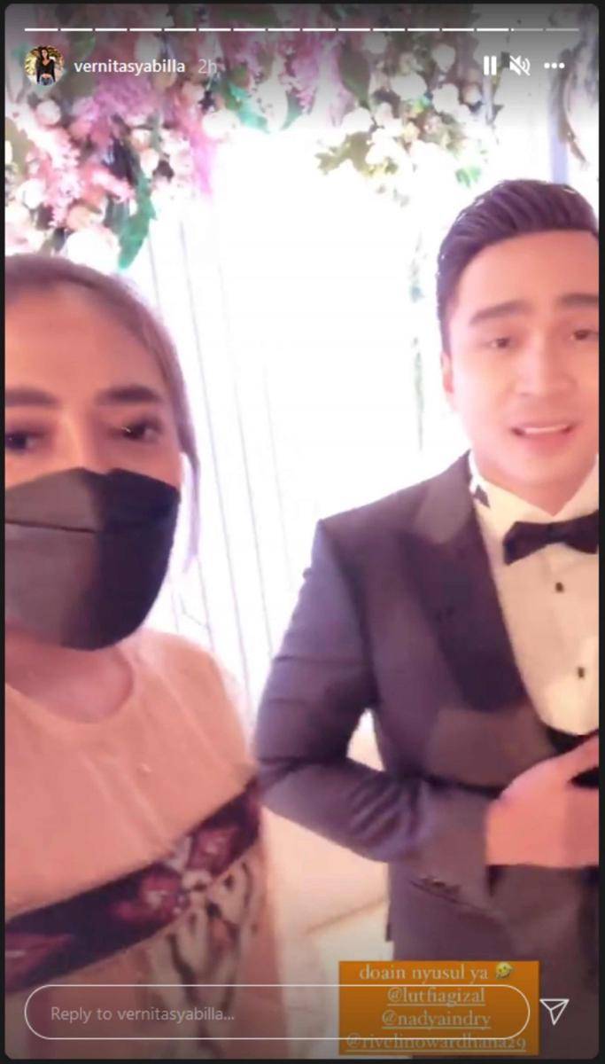 Tamu undangan akad dan resepsi Lutfi Agizal (Instagram.com/vernitasyabilla/)