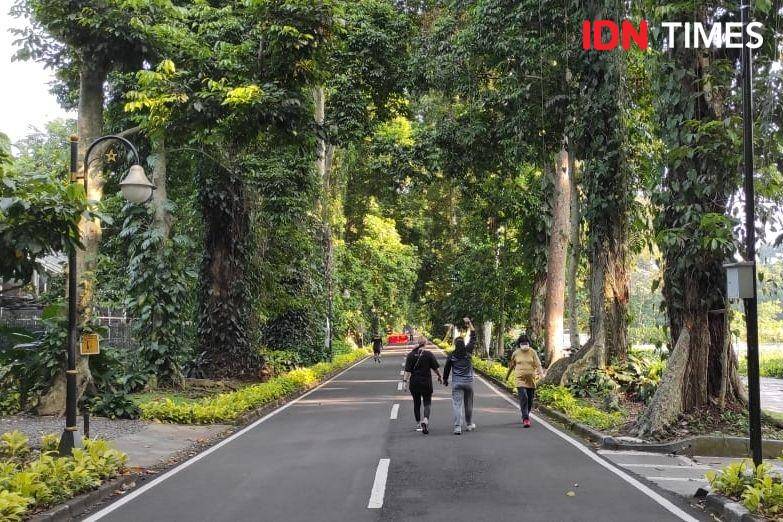 Suasana Kebun Raya Bogor pada Sabtu (9/10/2021). (IDN Times/Uni Lubis)