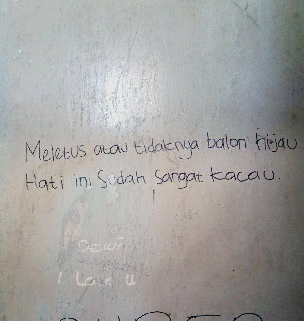 tulisan cinta di tembok (twitter.com/curhatantembok)