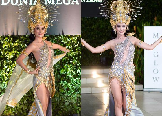 9 Potret Kostum Nasional Bella Aprilia untuk Miss Intercontinental