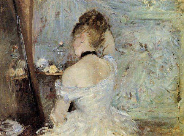 Lukisan "Lady at Her Toilette" karya Berthe Morisot. (dailyartmagazine.com)