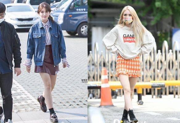 Mini skirt Jeon Somi (instagram.com/somi_lover/instagram.com/koreadispatch)