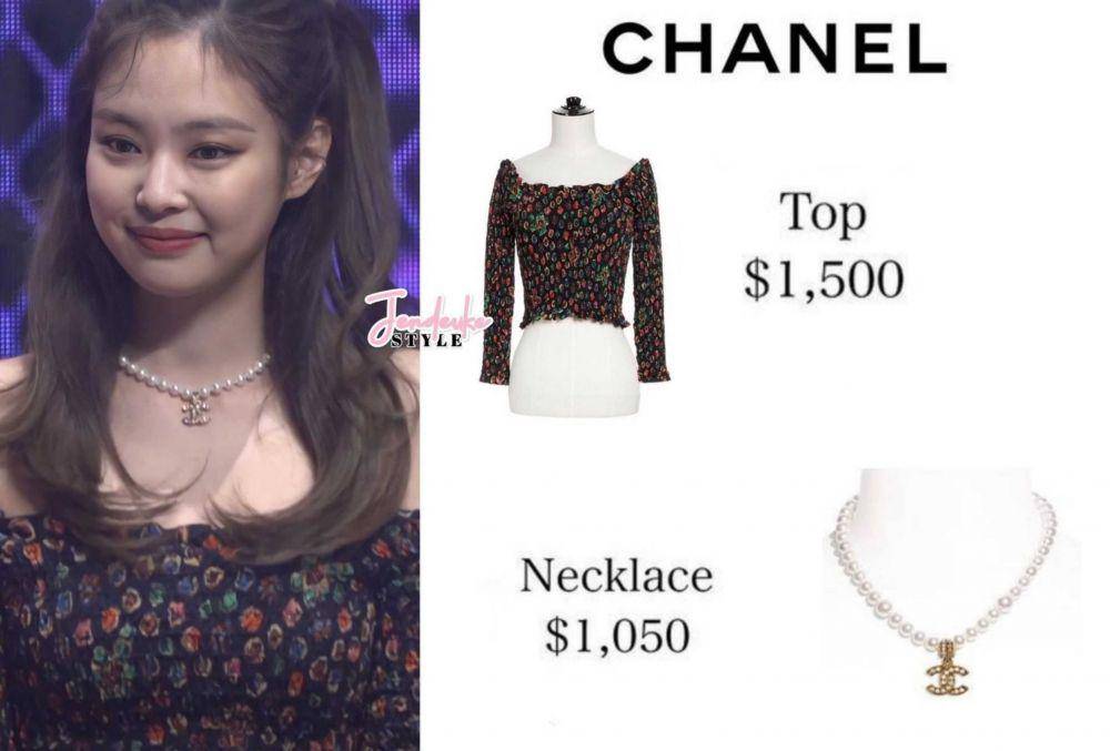 harga kalung Jennie BLACKPINK (instagram.com/jendeukestyle)