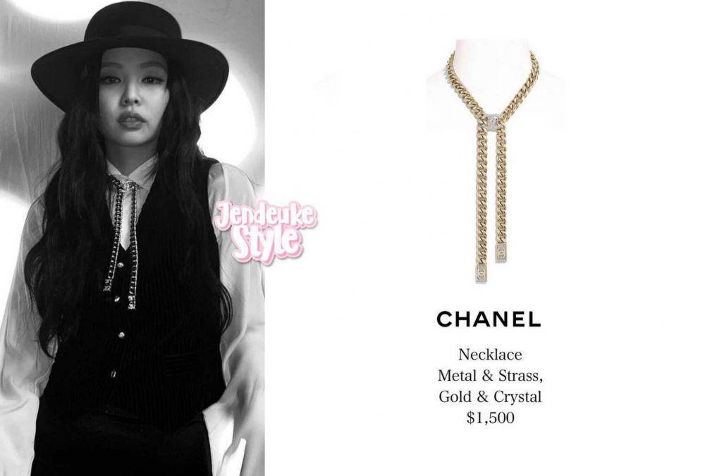 harga kalung Jennie BLACKPINK (instagram.com/jendeukestyle)
