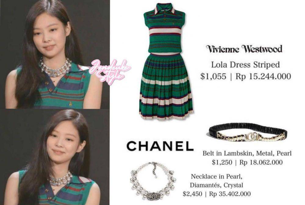 harga kalung Jennie BLACKPINK (instagram.com/jendeukestyle)