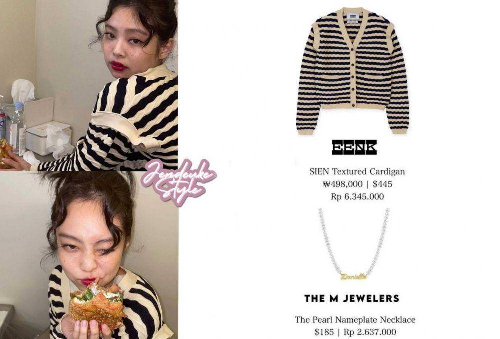 harga kalung Jennie BLACKPINK (instagram.com/jendeukestyle)