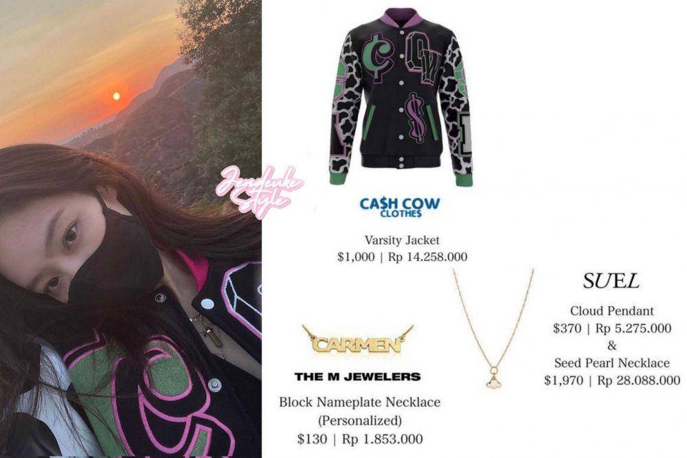 harga kalung Jennie BLACKPINK (instagram.com/jendeukestyle)