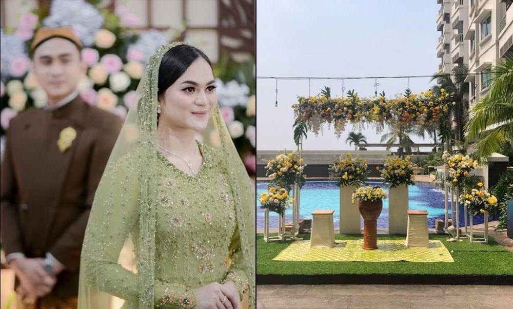9 Dekorasi Pengajian dan Siraman Lutfi Agizal, Segar Bernuansa Floral