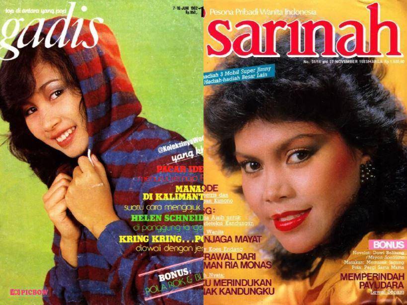 potret artis di sampul majalah jadul (instagram.com/koleksinyawodjo)