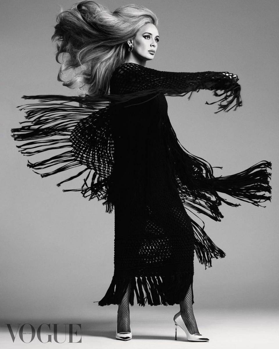 Adele untuk majalah Vogue (instagram.com/britishvogue)