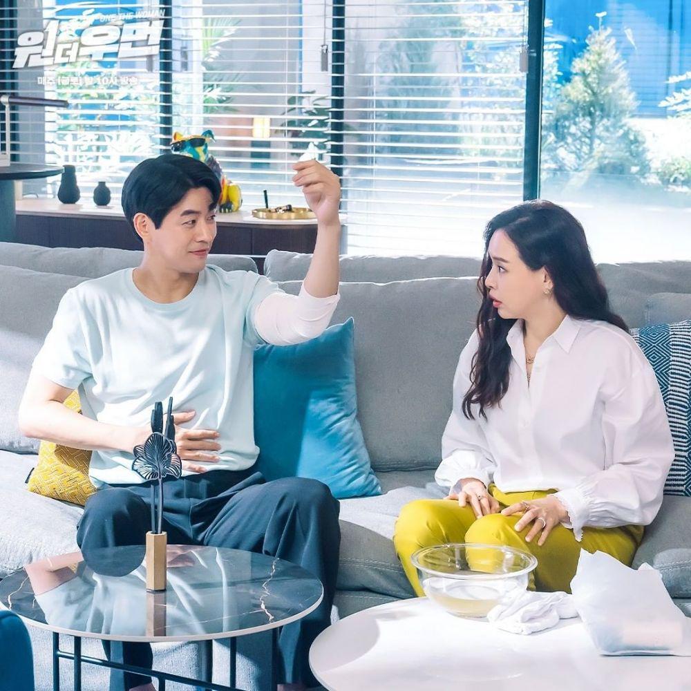 Lee Sang Yoon dan Lee Honey di drama One The Woman (instagram.com/sbsdrama.official)