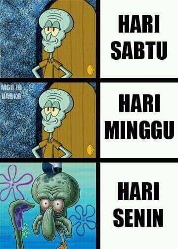 meme ketemu hari Senin (instagram.com/memecomic.id)