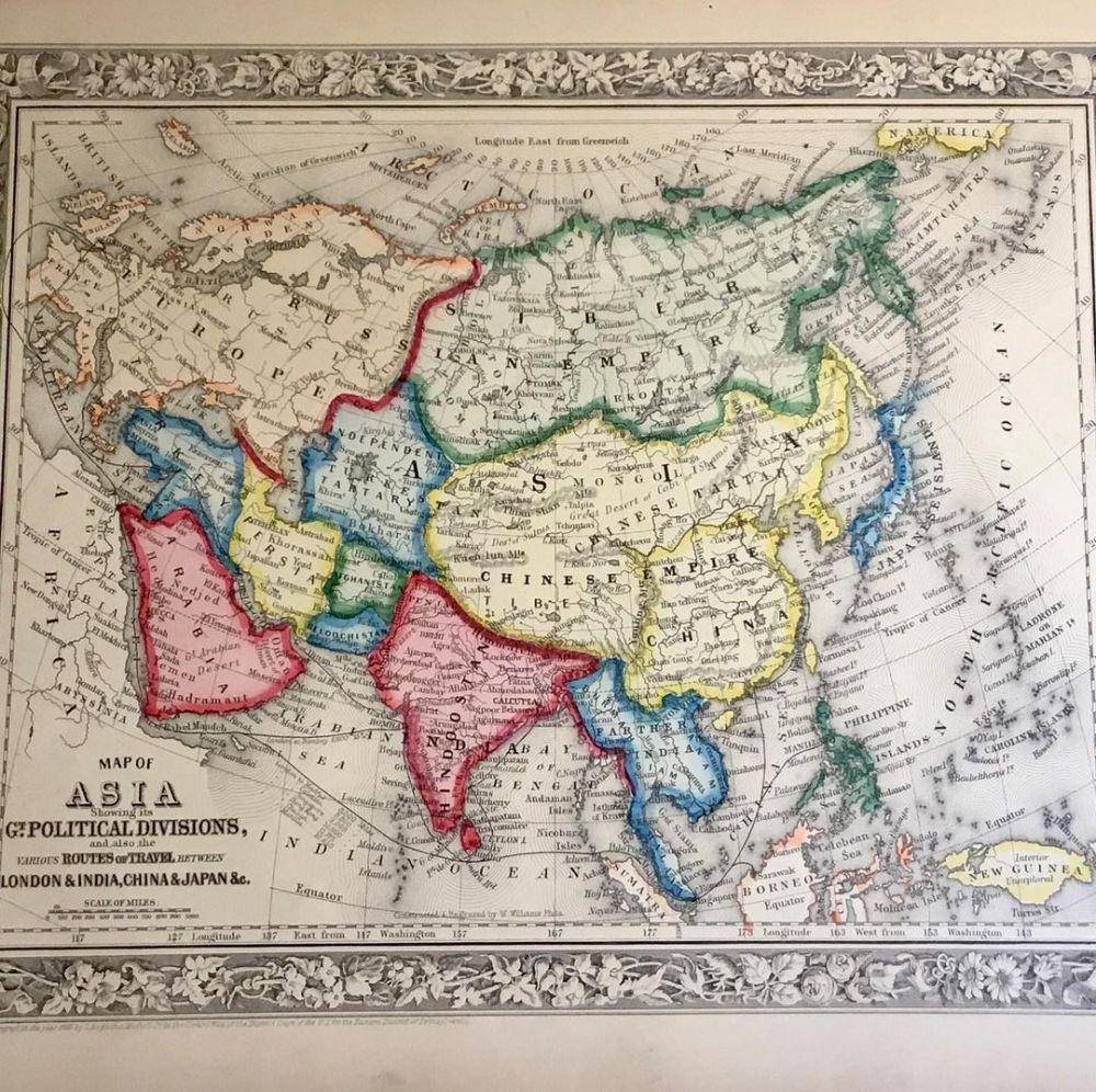 Benua Asia Menyatu dengan Benua Eropa (instagram.com/ancient_coins_antique_maps)