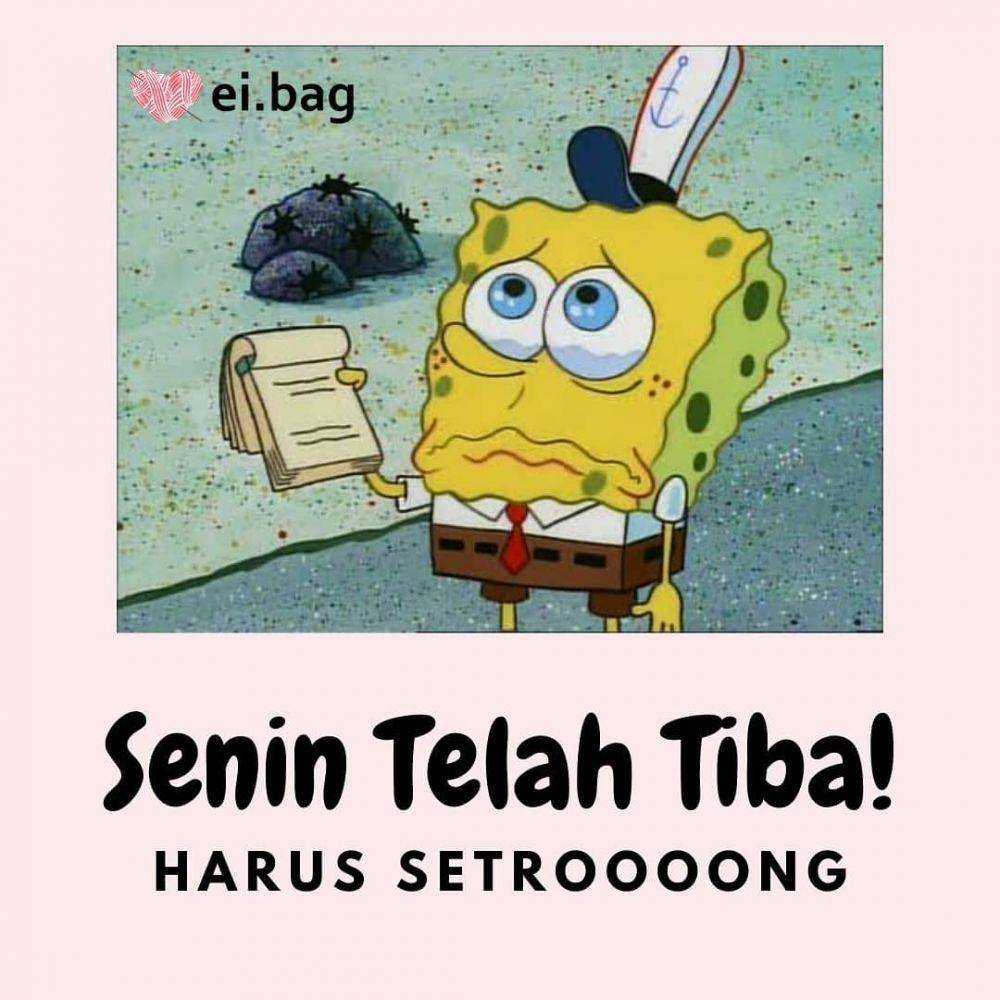 meme hari Senin (instagram.com/ciyethrift)