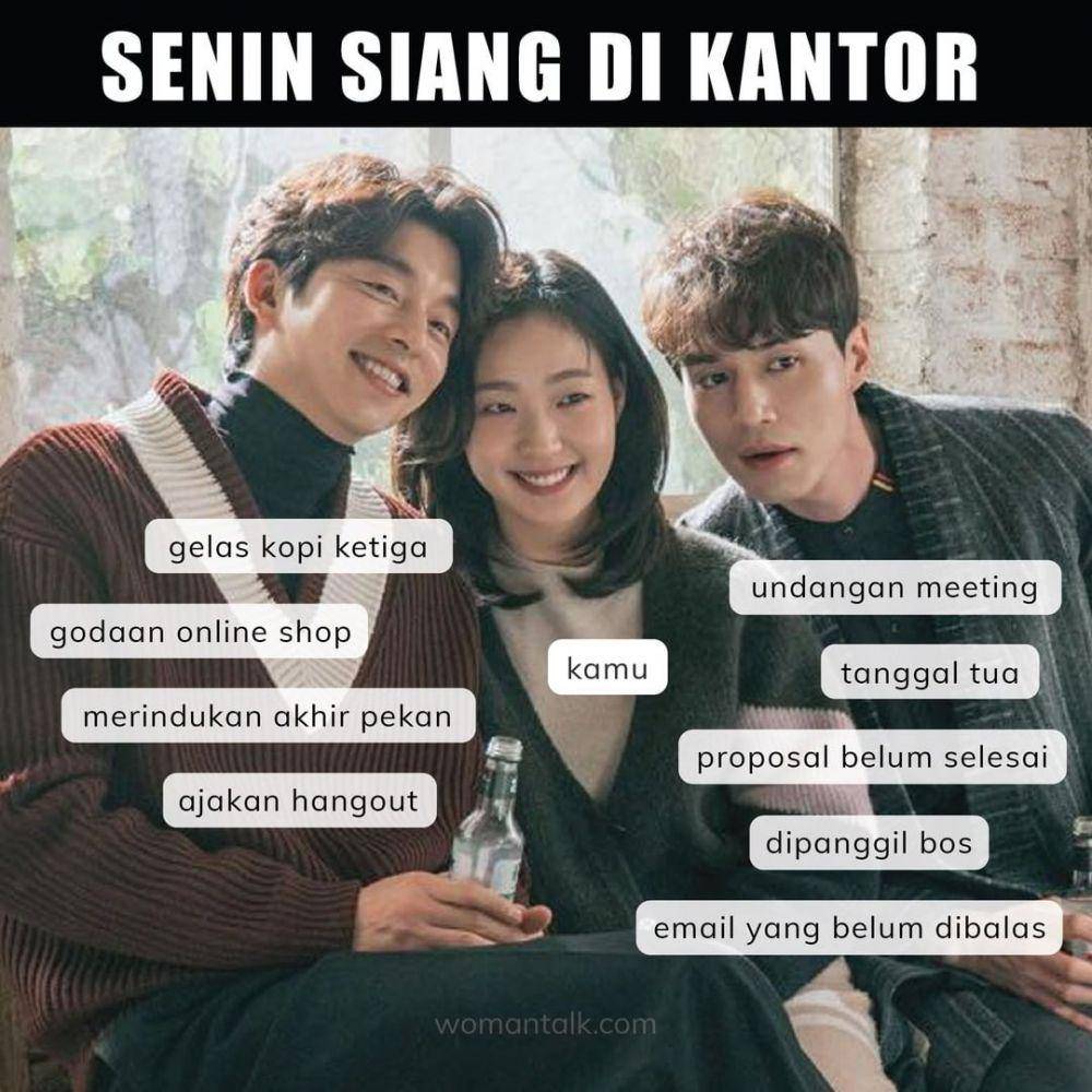 meme hari Senin (instagram.com/womantalk_com)