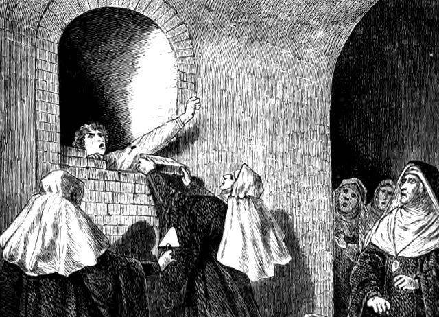 Elizabeth Bathory dikurung di dalam kamarnya seumur hidup. (ranker.com)