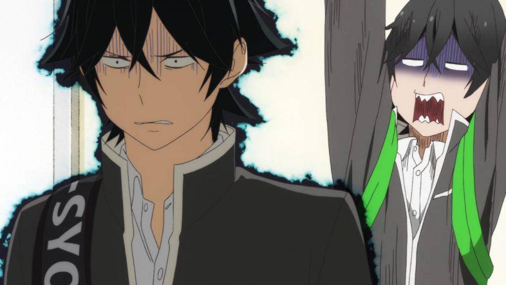 Hanada ketakutan ketika menyapa Handa. (dok. Studio Diomedéa/Handa-kun)