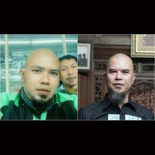 driver ojek online mirip artis (instagram.com/memecomic.id)