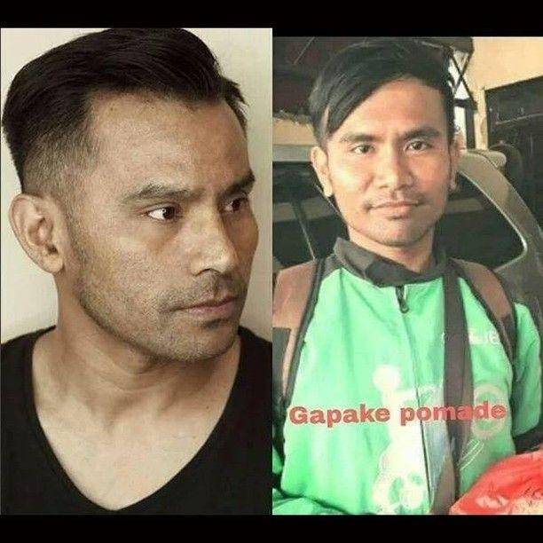 driver ojek online mirip artis (instagram.com/memecomic.id)
