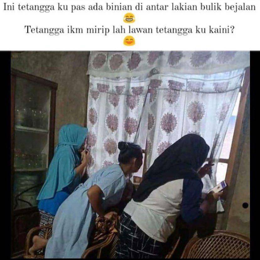 meme tetangga (instagram.com/tanahlautinfo)