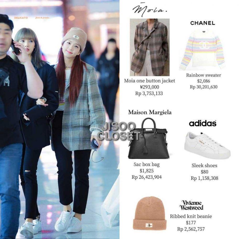 harga tas Jisoo BLACKPINK (instagram.com/jisoocloset)