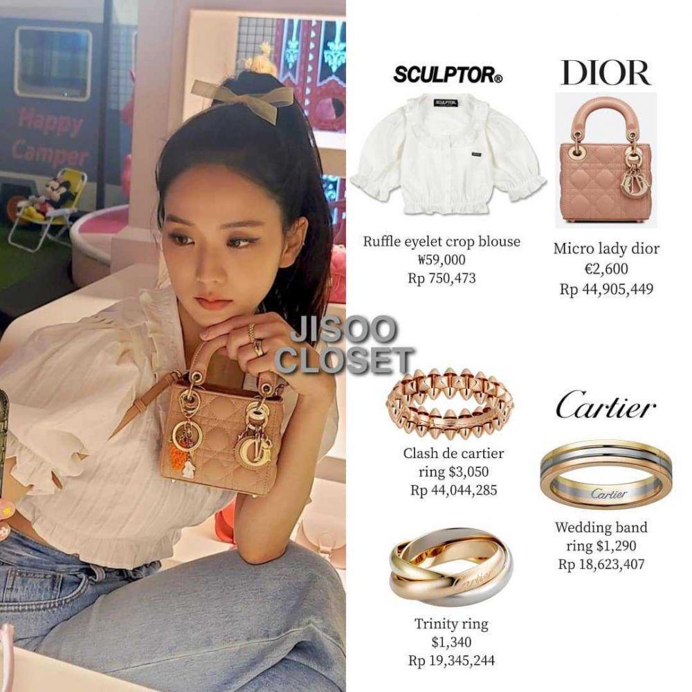 harga tas Jisoo BLACKPINK (instagram.com/jisoocloset)