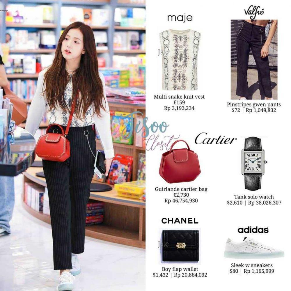 harga tas Jisoo BLACKPINK (instagram.com/jisoocloset)