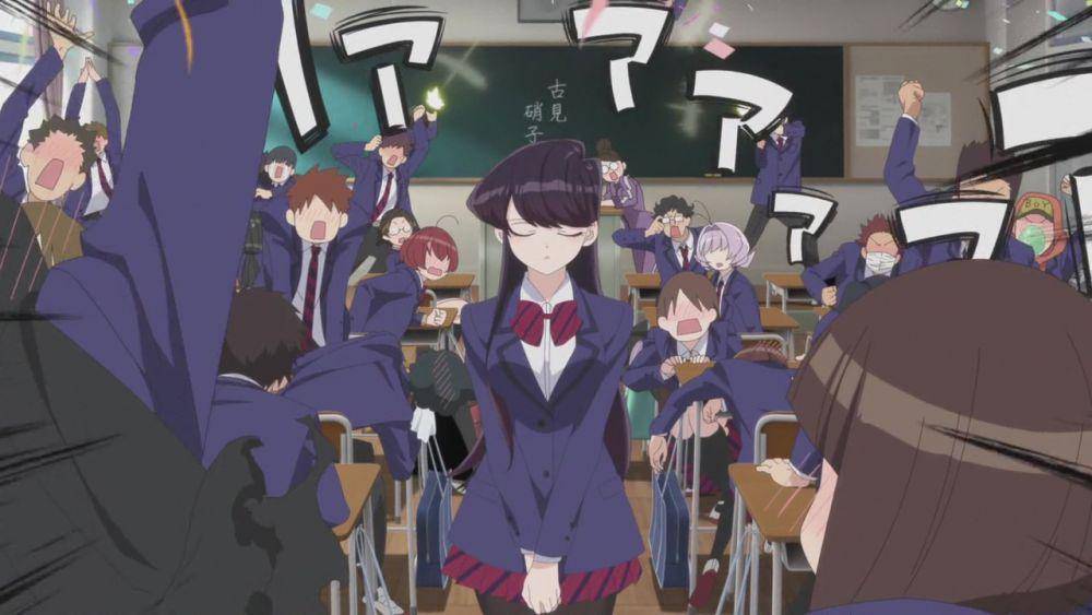 Komi menjadi primadona di SMA Swasta Itan. (dok. Studio OLM/Komi Can't Communicate)